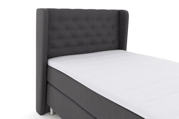Select No 3 Komplett Sengepakke 120x200 Fast - Mørkegrå/Metallben - Møbler - Senger - Komplett sengepakke