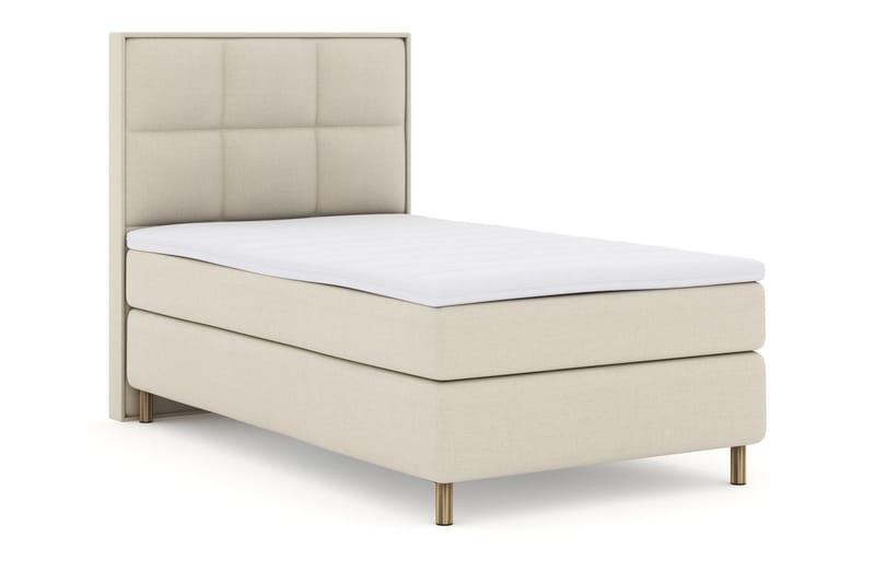 Select No 3 Komplett Sengepakke 120x200 Medium - Beige/Kobberben - Møbler - Senger - Kontinentalsenger