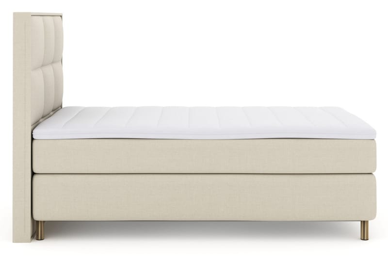 Select No 3 Komplett Sengepakke 120x200 Medium - Beige/Kobberben - Møbler - Senger - Kontinentalsenger