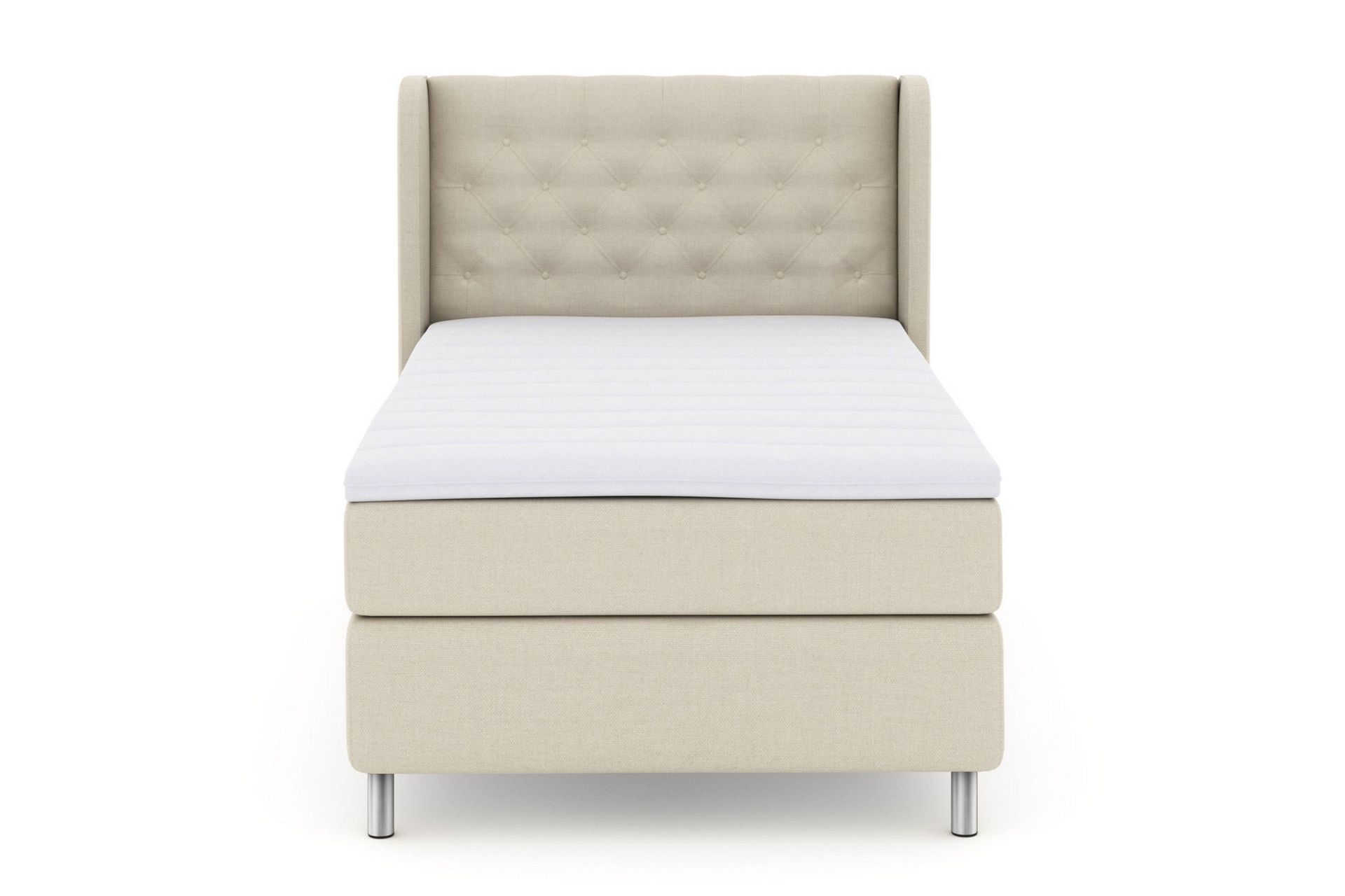 Select No 3 Komplett Sengepakke 120x200 Medium - Beige/Metallben