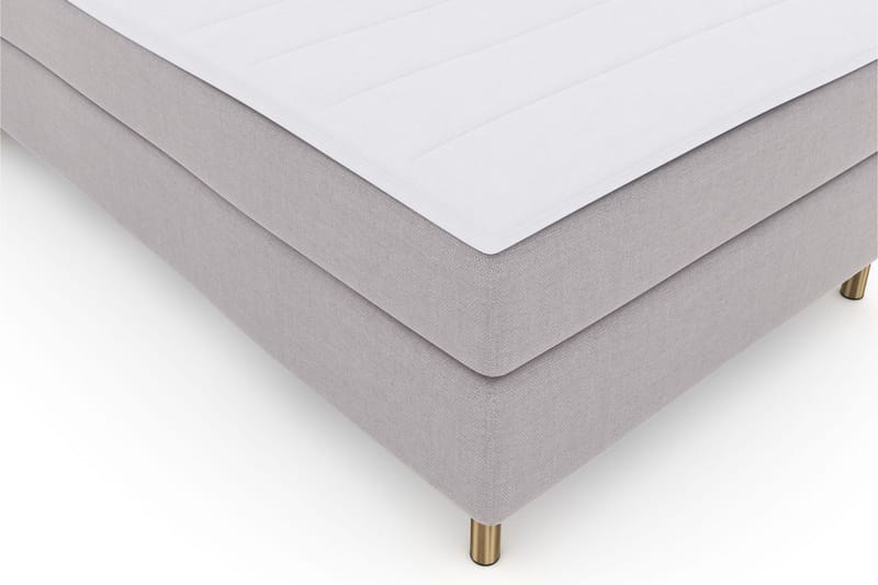 Select No 3 Komplett Sengepakke 120x200 Medium - Lysegrå/Kobberben - Møbler - Senger - Kontinentalsenger