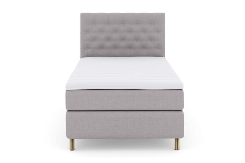 Select No 3 Komplett Sengepakke 120x200 Medium - Lysegrå/Kobberben - Møbler - Senger - Komplett sengepakke