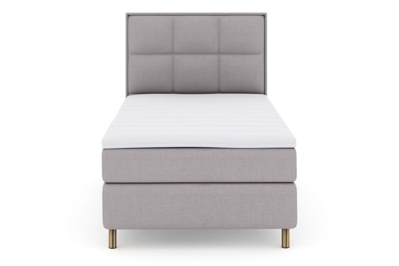 Select No 3 Komplett Sengepakke 120x200 Medium, Lysegrå/Kobberben