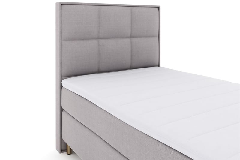 Select No 3 Komplett Sengepakke 120x200 Medium - Lysegrå/Kobberben - Møbler - Senger - Kontinentalsenger