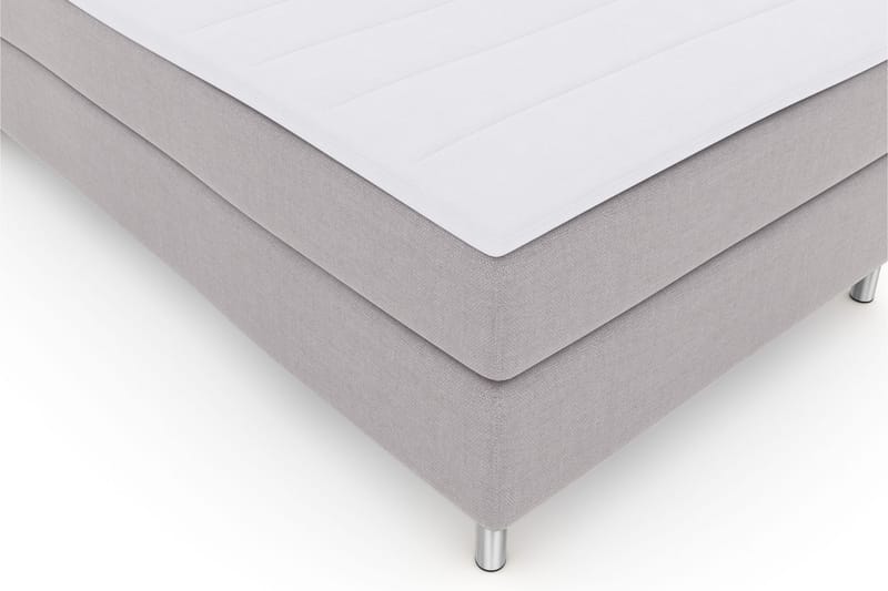 Select No 3 Komplett Sengepakke 120x200 Medium - Lysegrå/Metallben - Møbler - Senger - Komplett sengepakke