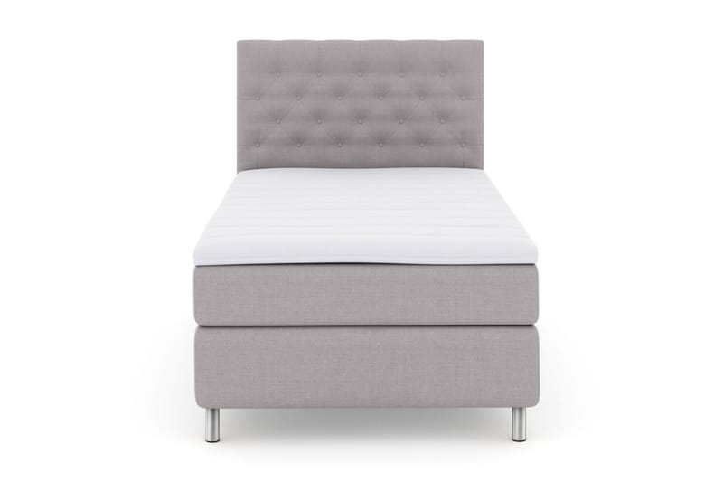 Select No 3 Komplett Sengepakke 120x200 Medium - Lysegrå/Metallben - Møbler - Senger - Komplett sengepakke
