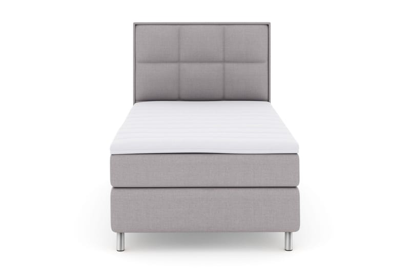 Select No 3 Komplett Sengepakke 120x200 Medium - Lysegrå/Metallben - Møbler - Senger - Komplett sengepakke