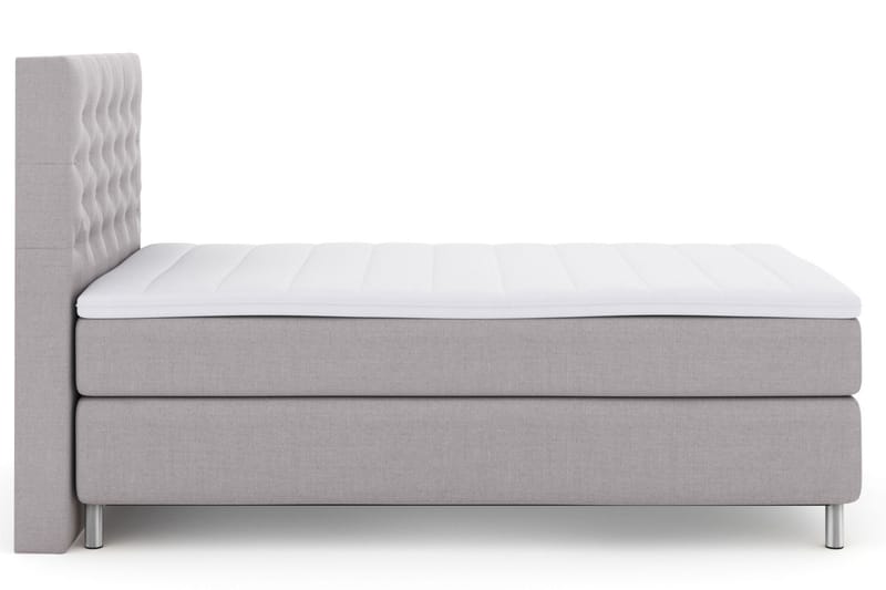 Select No 3 Komplett Sengepakke 120x200 Medium - Lysegrå/Metallben - Møbler - Senger - Komplett sengepakke