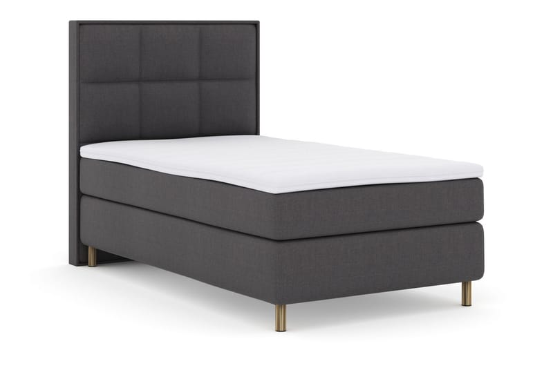 Select No 3 Komplett Sengepakke 120x200 Medium - Mørkegrå/Kobberben - Møbler - Senger - Komplett sengepakke