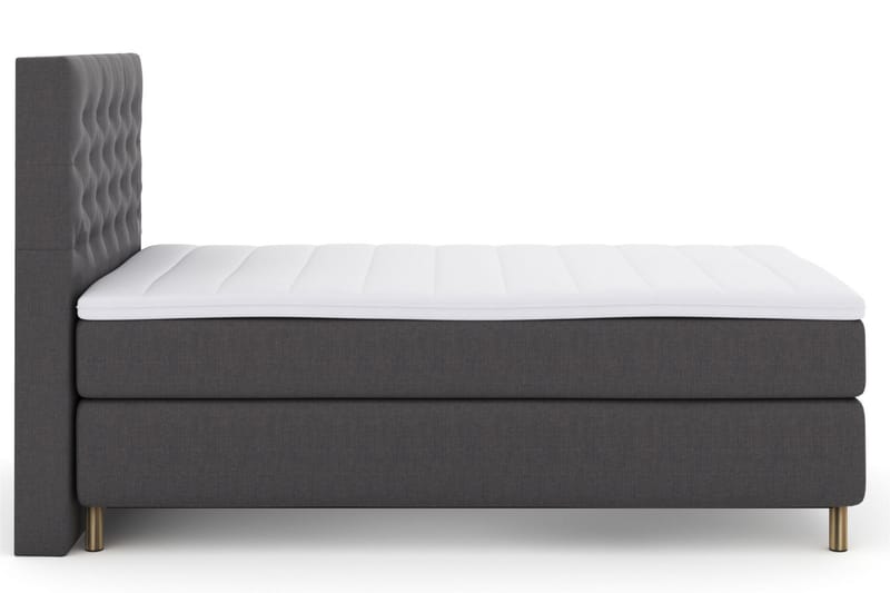 Select No 3 Komplett Sengepakke 120x200 Medium - Mørkegrå/Kobberben - Møbler - Senger - Komplett sengepakke