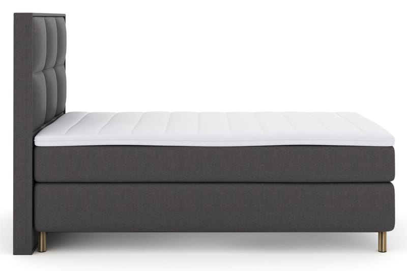 Select No 3 Komplett Sengepakke 120x200 Medium - Mørkegrå/Kobberben - Møbler - Senger - Komplett sengepakke