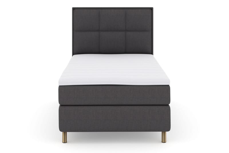 Select No 3 Komplett Sengepakke 120x200 Medium - Mørkegrå/Kobberben - Møbler - Senger - Komplett sengepakke