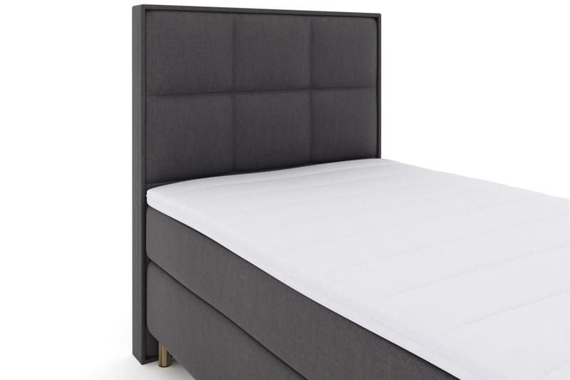 Select No 3 Komplett Sengepakke 120x200 Medium - Mørkegrå/Kobberben - Komplett sengepakke - Kontinentalsenger