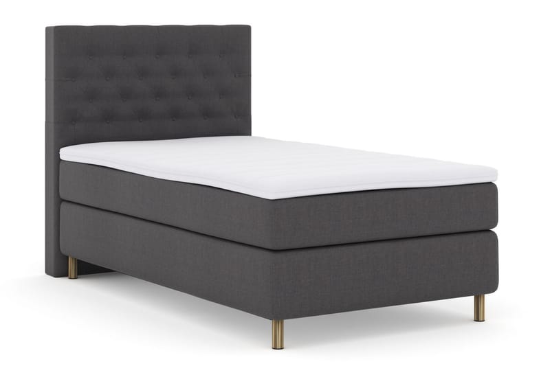 Select No 3 Komplett Sengepakke 120x200 Medium - Mørkegrå/Kobberben - Møbler - Senger - Komplett sengepakke