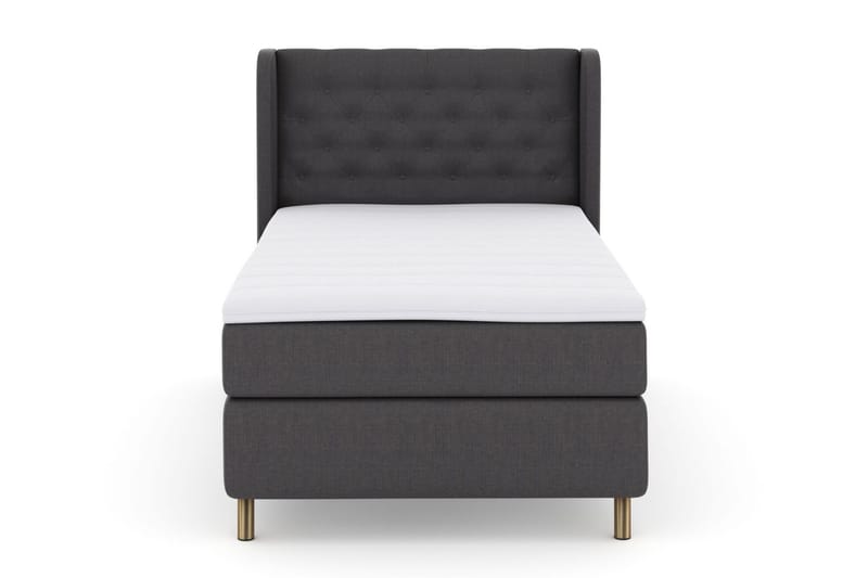 Select No 3 Komplett Sengepakke 120x200 Medium, Mørkegrå/Kobberben