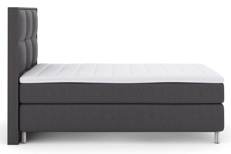 Select No 3 Komplett Sengepakke 120x200 Medium - Mørkegrå/Metallben - Møbler - Senger - Kontinentalsenger