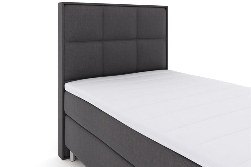 Select No 3 Komplett Sengepakke 120x200 Medium - Mørkegrå/Metallben - Møbler - Senger - Kontinentalsenger