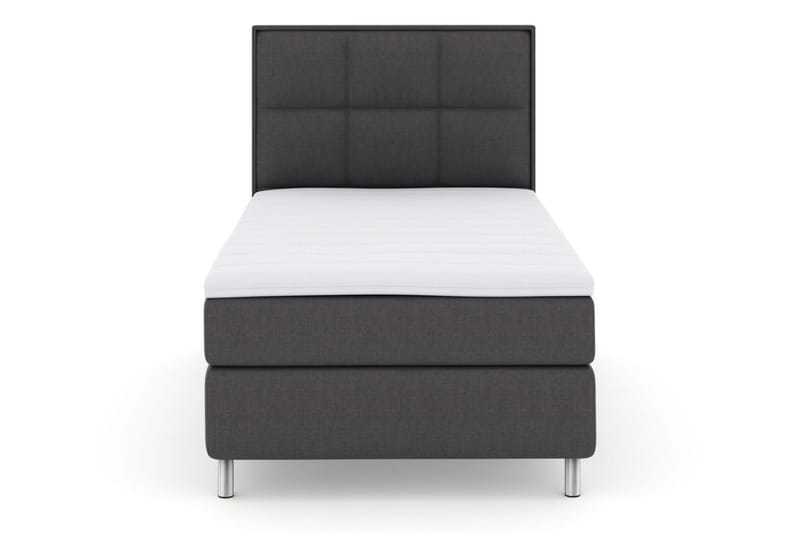 Select No 3 Komplett Sengepakke 120x200 Medium - Mørkegrå/Metallben - Møbler - Senger - Kontinentalsenger