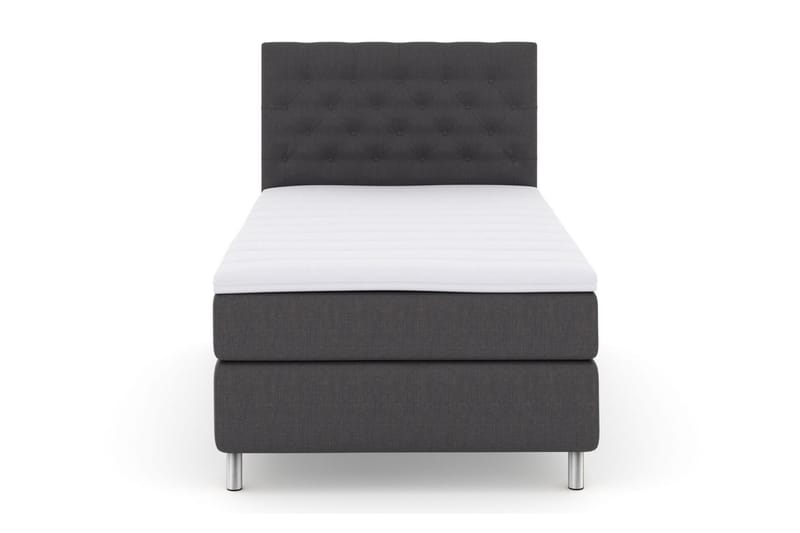 Select No 3 Komplett Sengepakke 120x200 Medium - Mørkegrå/Metallben - Møbler - Senger - Komplett sengepakke