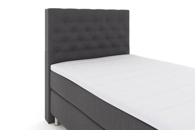Select No 3 Komplett Sengepakke 120x200 Medium - Mørkegrå/Metallben - Komplett sengepakke - Kontinentalsenger
