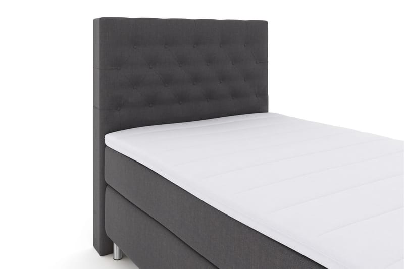 Select No 3 Komplett Sengepakke 120x200 Medium - Mørkegrå/Metallben - Møbler - Senger - Komplett sengepakke