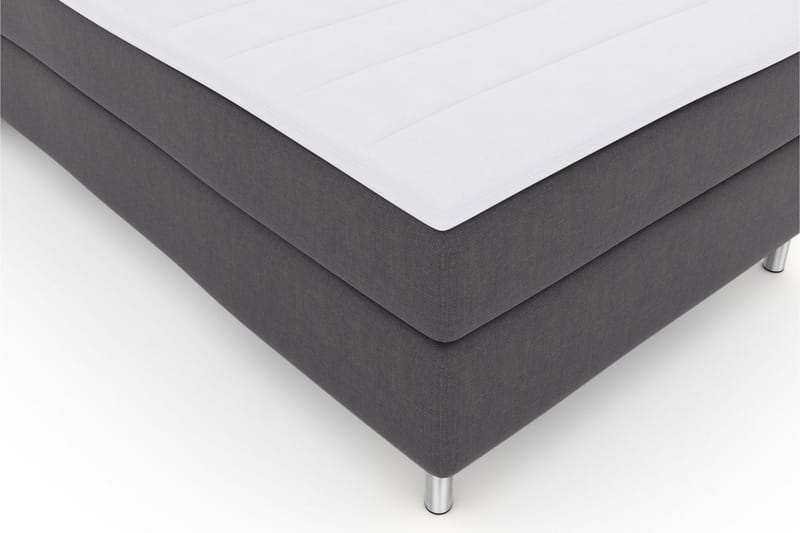Select No 3 Komplett Sengepakke 120x200 Medium - Mørkegrå/Metallben - Møbler - Senger - Komplett sengepakke