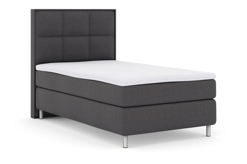 Select No 3 Komplett Sengepakke 120x200 Medium - Mørkegrå/Metallben - Møbler - Senger - Komplett sengepakke