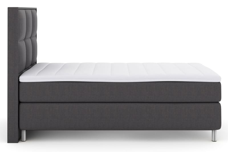 Select No 3 Komplett Sengepakke 120x200 Medium - Mørkegrå/Metallben - Møbler - Senger - Komplett sengepakke