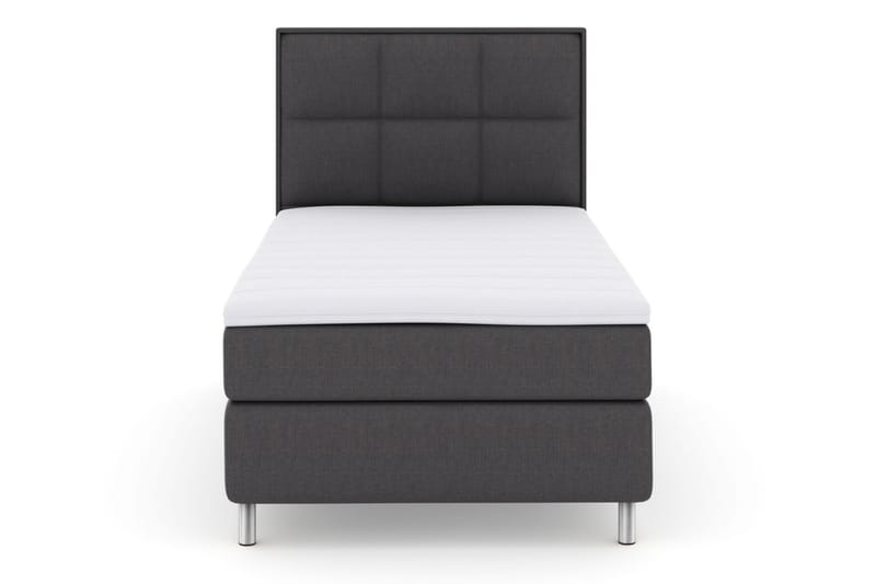 Select No 3 Komplett Sengepakke 120x200 Medium - Mørkegrå/Metallben - Møbler - Senger - Komplett sengepakke