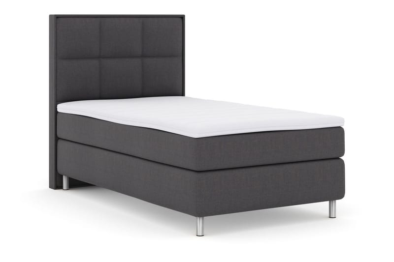 Select No 3 Komplett Sengepakke 120x200 Medium - Mørkegrå/Metallben - Møbler - Senger - Kontinentalsenger