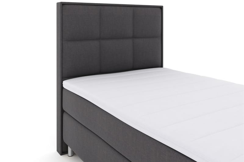 Select No 3 Komplett Sengepakke 120x200 Medium - Mørkegrå/Metallben - Komplett sengepakke - Kontinentalsenger