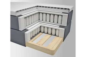 Select No 3 Komplett Sengepakke 140x200 Fast - Beige/Kobberben - Møbler - Senger - Kontinentalsenger