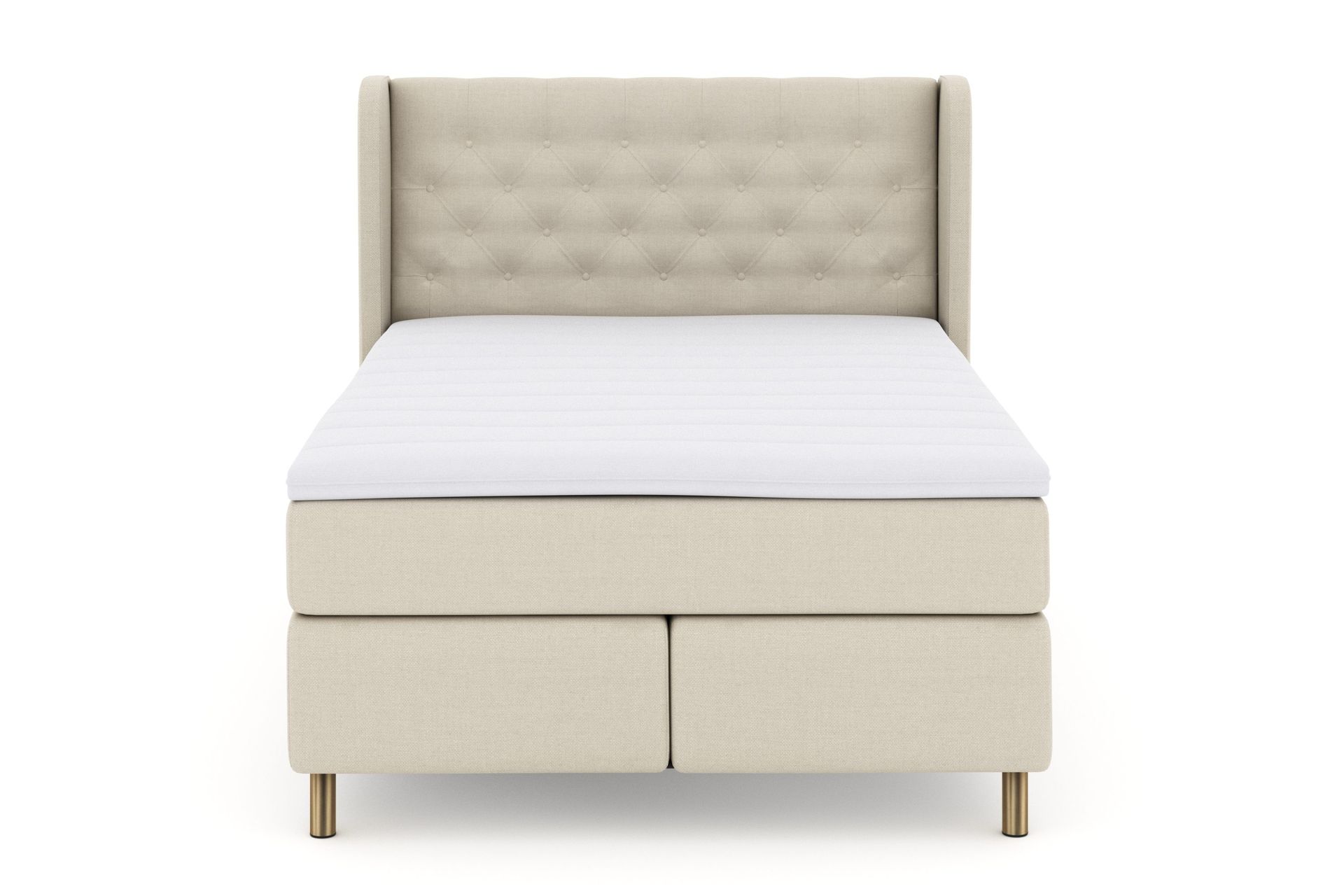 Select No 3 Komplett Sengepakke 140x200 Fast - Beige/Kobberben