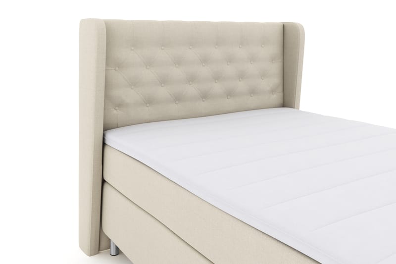 Select No 3 Komplett Sengepakke 140x200 Fast - Beige/Metallben - Møbler - Senger - Komplett sengepakke