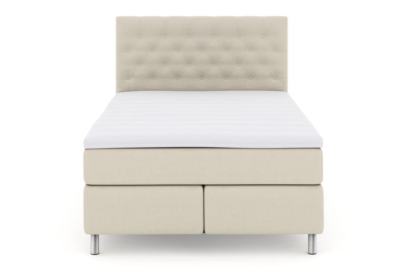Select No 3 Komplett Sengepakke 140x200 Fast - Beige/Metallben - Møbler - Senger - Komplett sengepakke
