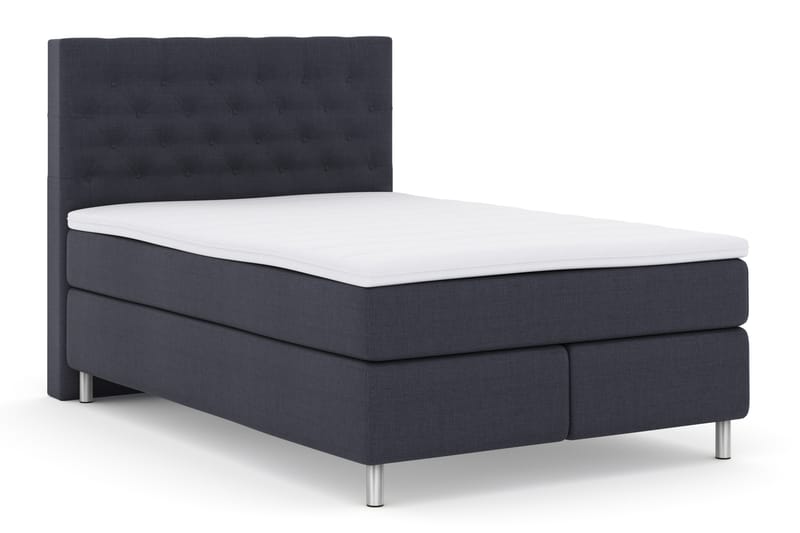 Select No 3 Komplett Sengepakke 140x200 Fast - Blå/Metallben - Møbler - Senger - Komplett sengepakke