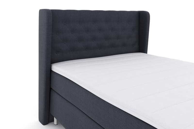 Select No 3 Komplett Sengepakke 140x200 Fast - Blå/Metallben - Møbler - Senger - Komplett sengepakke