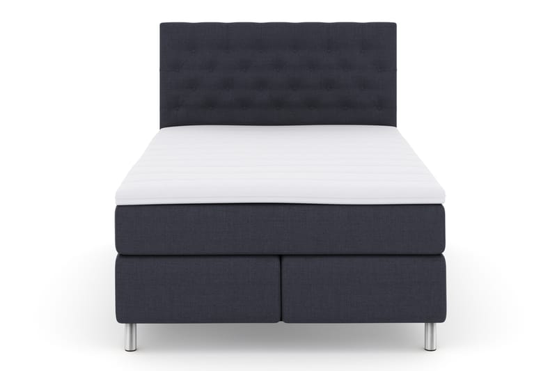 Select No 3 Komplett Sengepakke 140x200 Fast - Blå/Metallben - Møbler - Senger - Komplett sengepakke