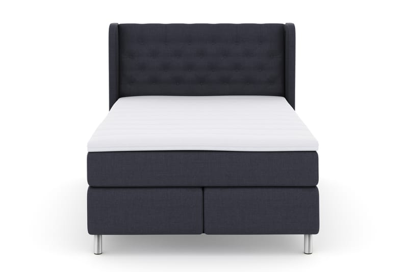 Select No 3 Komplett Sengepakke 140x200 Fast - Blå/Metallben - Møbler - Senger - Komplett sengepakke