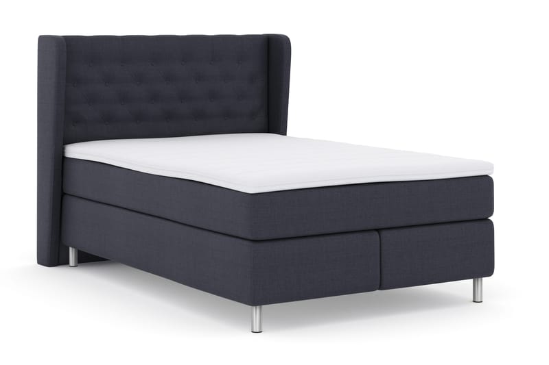 Select No 3 Komplett Sengepakke 140x200 Fast - Blå/Metallben - Møbler - Senger - Kontinentalsenger
