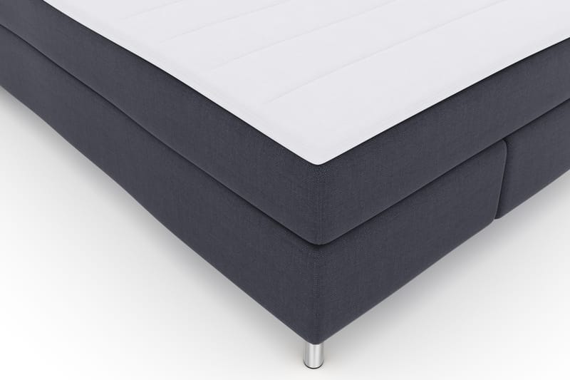 Select No 3 Komplett Sengepakke 140x200 Fast - Blå/Metallben - Møbler - Senger - Komplett sengepakke