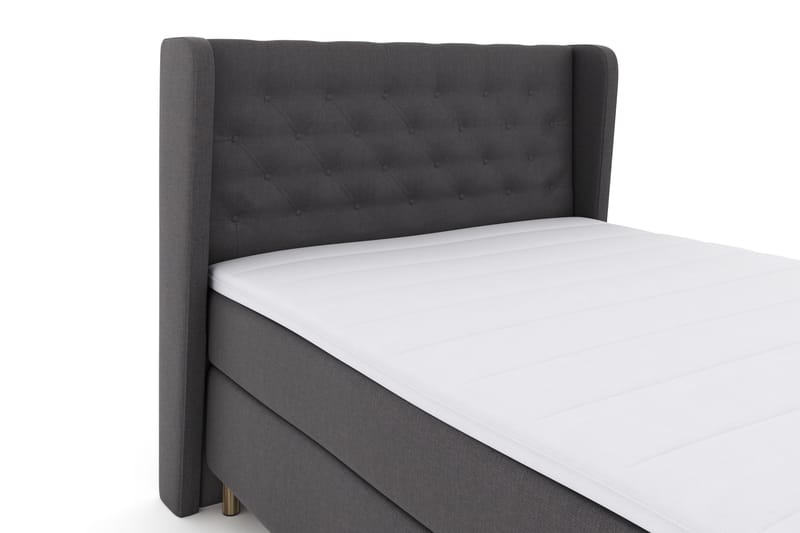 Select No 3 Komplett Sengepakke 140x200 Fast - Mørkegrå/Kobberben - Møbler - Senger - Komplett sengepakke