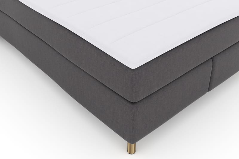 Select No 3 Komplett Sengepakke 140x200 Fast - Mørkegrå/Kobberben - Møbler - Senger - Komplett sengepakke