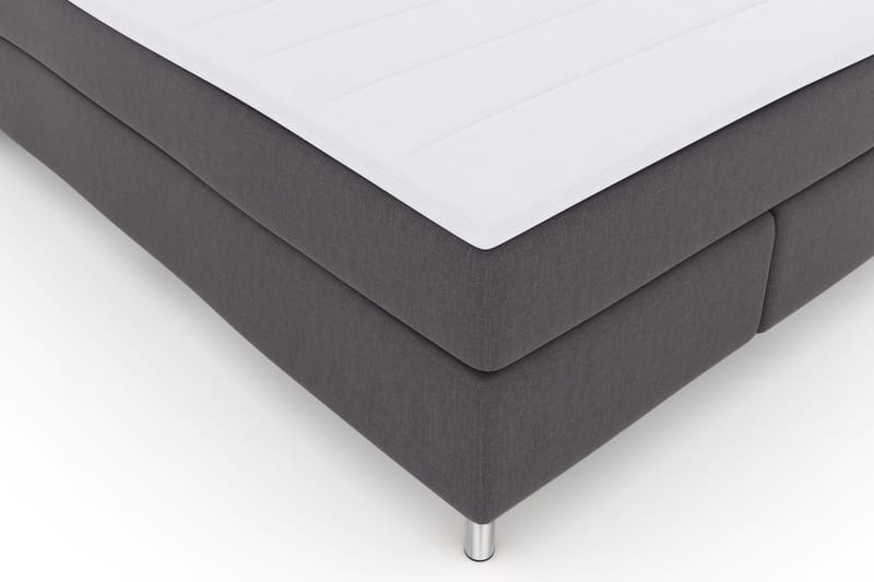 Select No 3 Komplett Sengepakke 140x200 Fast - Mørkegrå/Metallben - Møbler - Senger - Kontinentalsenger