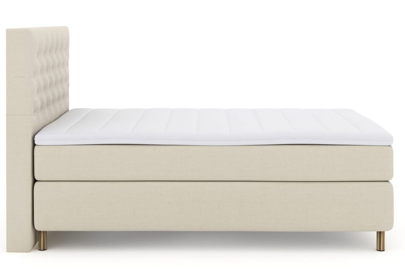 Select No 3 Komplett Sengepakke 140x200 Fast/Medium - Beige/Kobberben - Møbler - Senger - Kontinentalsenger