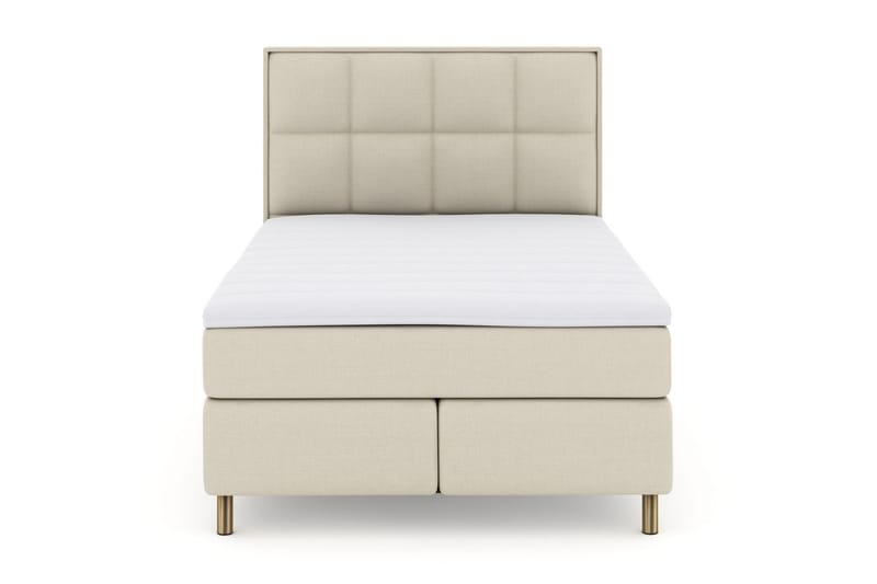 Select No 3 Komplett Sengepakke 140x200 Fast/Medium - Beige/Kobberben - Møbler - Senger - Komplett sengepakke