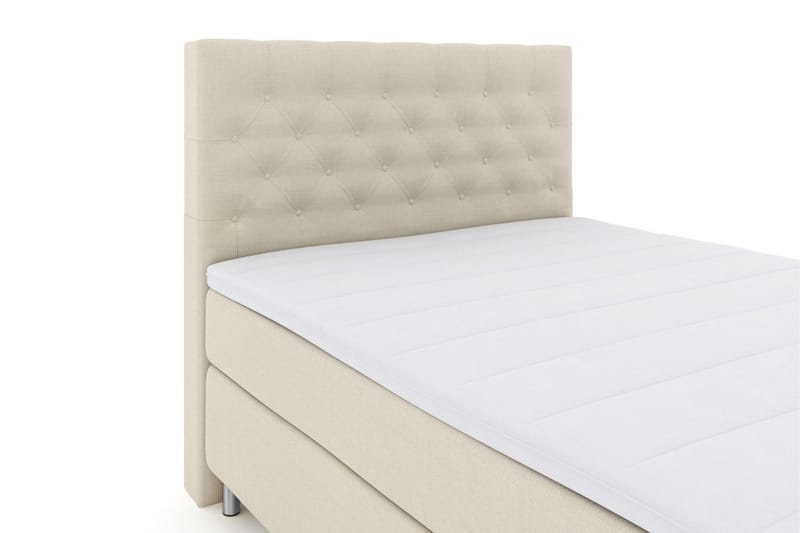 Select No 3 Komplett Sengepakke 140x200 Fast/Medium - Beige/Metallben - Møbler - Senger - Kontinentalsenger