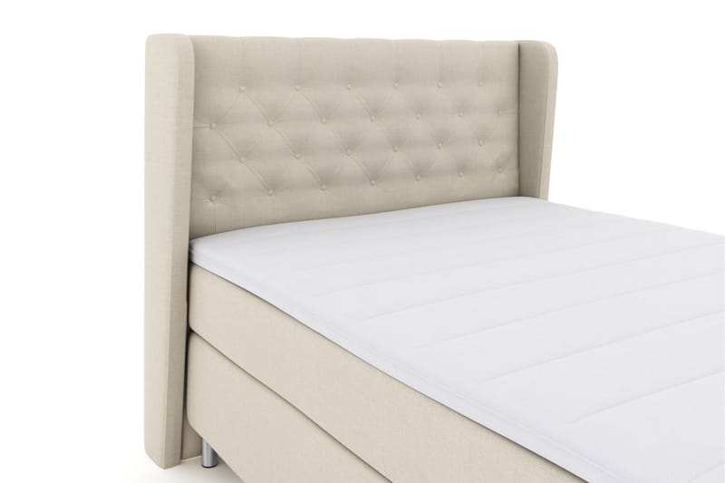 Select No 3 Komplett Sengepakke 140x200 Fast/Medium - Beige/Metallben - Møbler - Senger - Komplett sengepakke