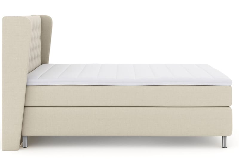 Select No 3 Komplett Sengepakke 140x200 Fast/Medium - Beige/Metallben - Møbler - Senger - Komplett sengepakke