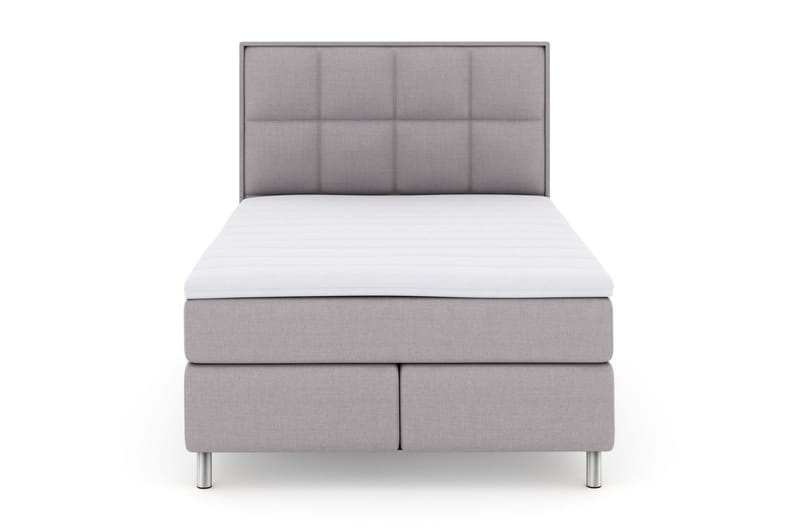 Select No 3 Komplett Sengepakke 140x200 Fast/Medium - Lysegrå/Metallben - Møbler - Senger - Komplett sengepakke